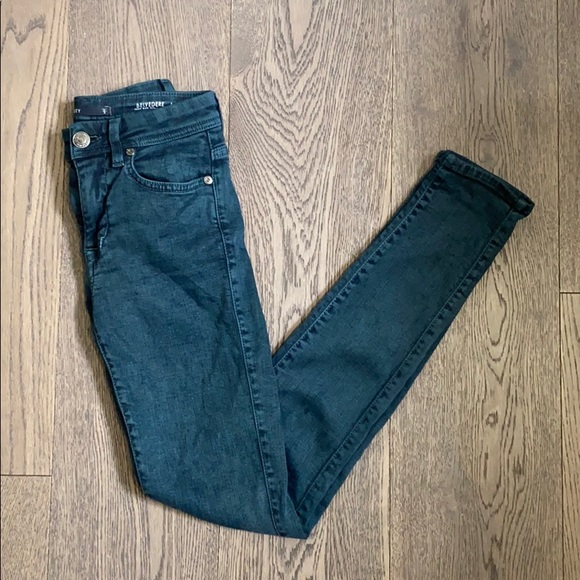 Fidelity high rise green skinny jeggings - Picture 2 of 4